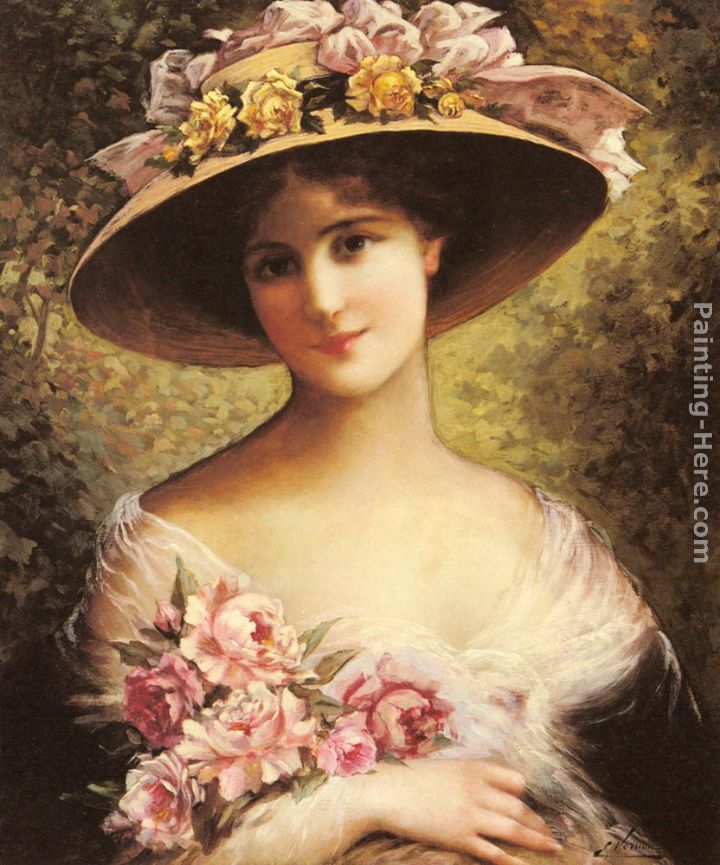 The Fancy Bonnet painting - Emile Vernon The Fancy Bonnet art painting